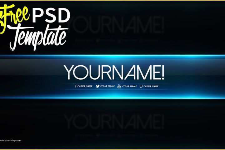 Free Youtube Banner Template Psd Of Free Banner Template Psd 2016