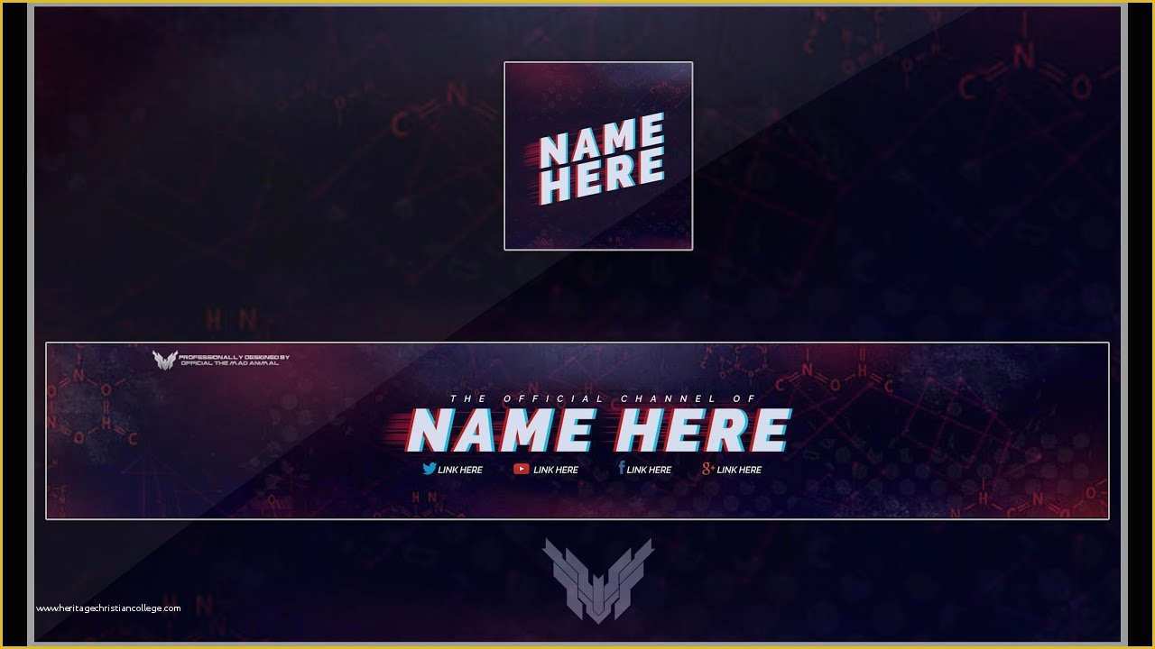 Free Youtube Banner Template Psd Of Free Youtube Banner & Avatar Revamp Rebrand Template