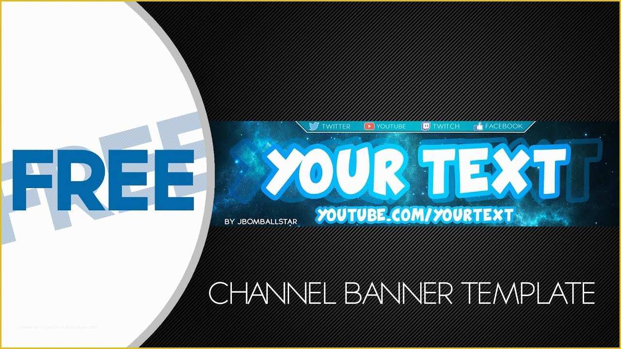Free Youtube Banner Template Psd Of [speedart] Free Hd Youtube Channel Banner Template