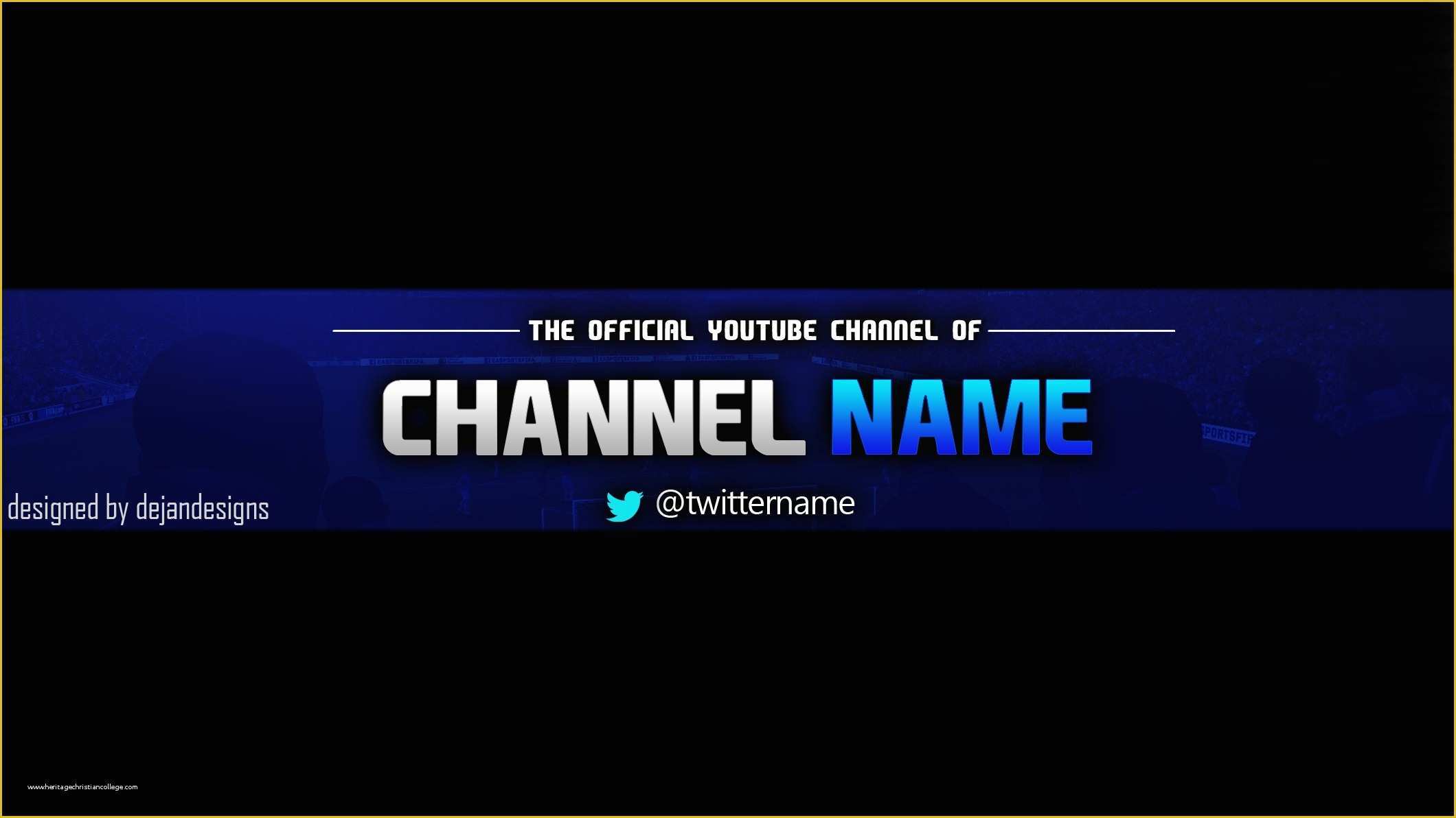 Free Youtube Banner Template Psd Of Youtube Banner Template Psd