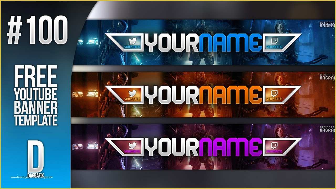 Free Youtube Banner Templates Download Of 100th Banner Template Free Shop Download