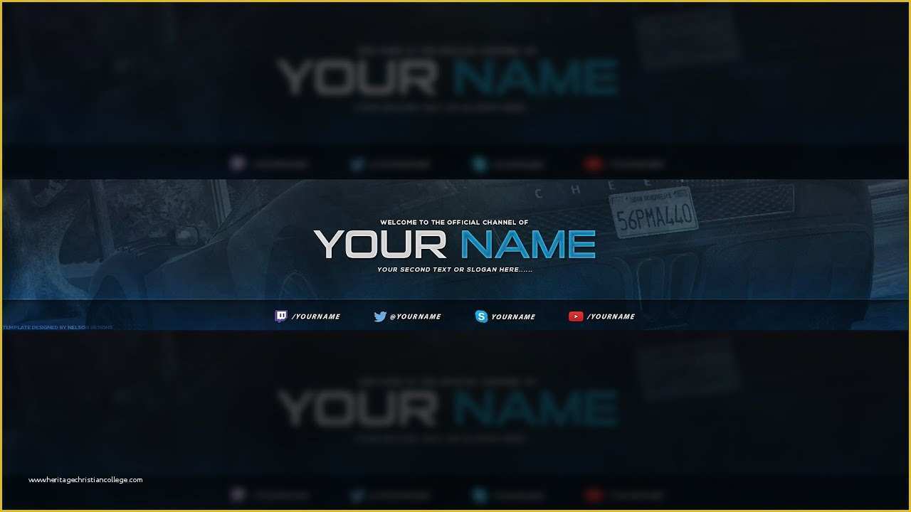 Free Youtube Banner Templates Download Of Free Gaming Banner Template Tutorial