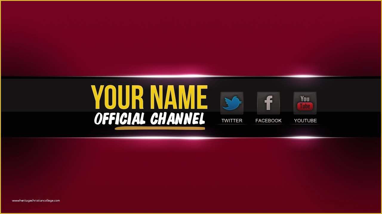 Free Youtube Banner Templates Download Of Free Youtube Banner Template Psd │new 2015 ツ│ Direct