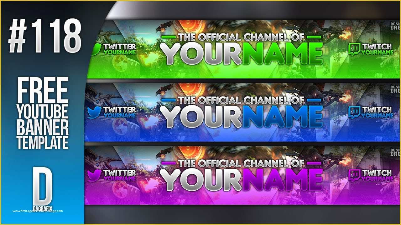 Free Youtube Banner Templates Download Of Gaming Banner Template 118 Free Shop