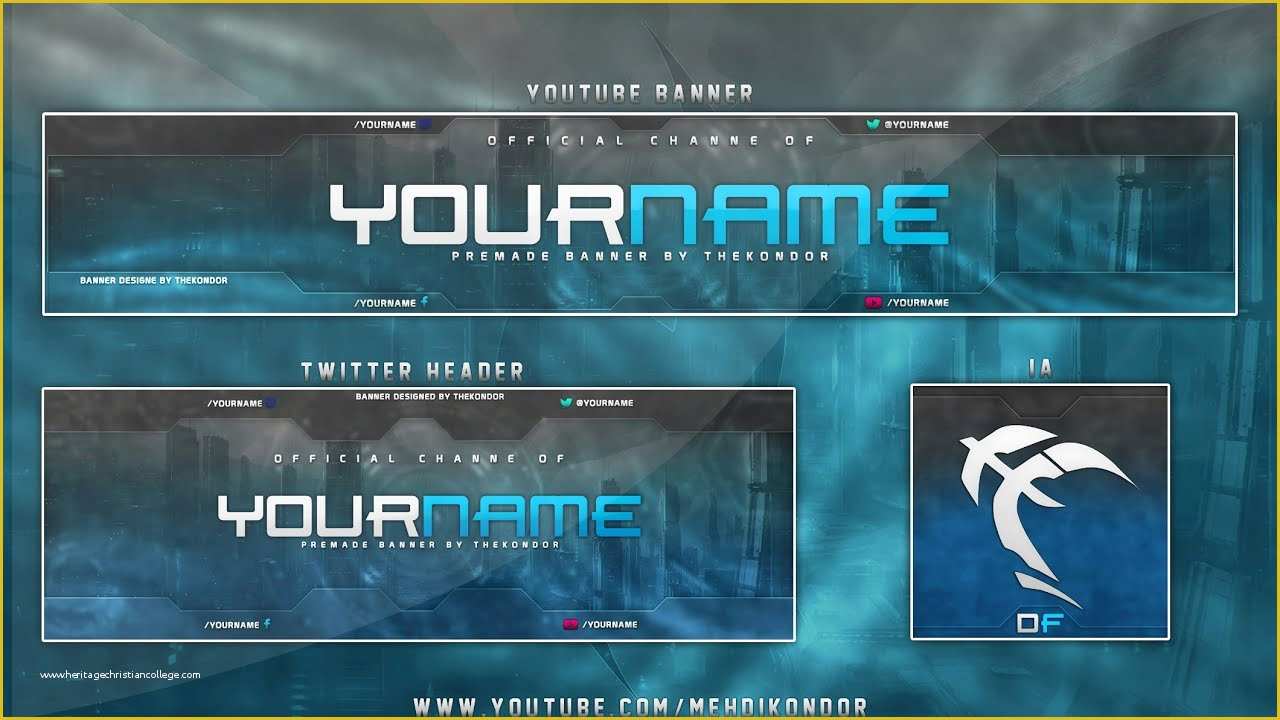 Free Youtube Banner Templates Download Of New Banner Template Free  Logo Banner