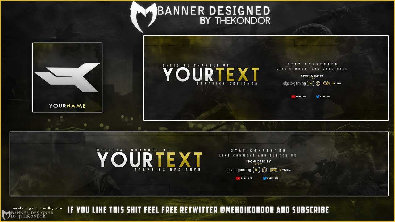 Free Youtube Banner Templates Download Of New Banner Template Free  New Revamp