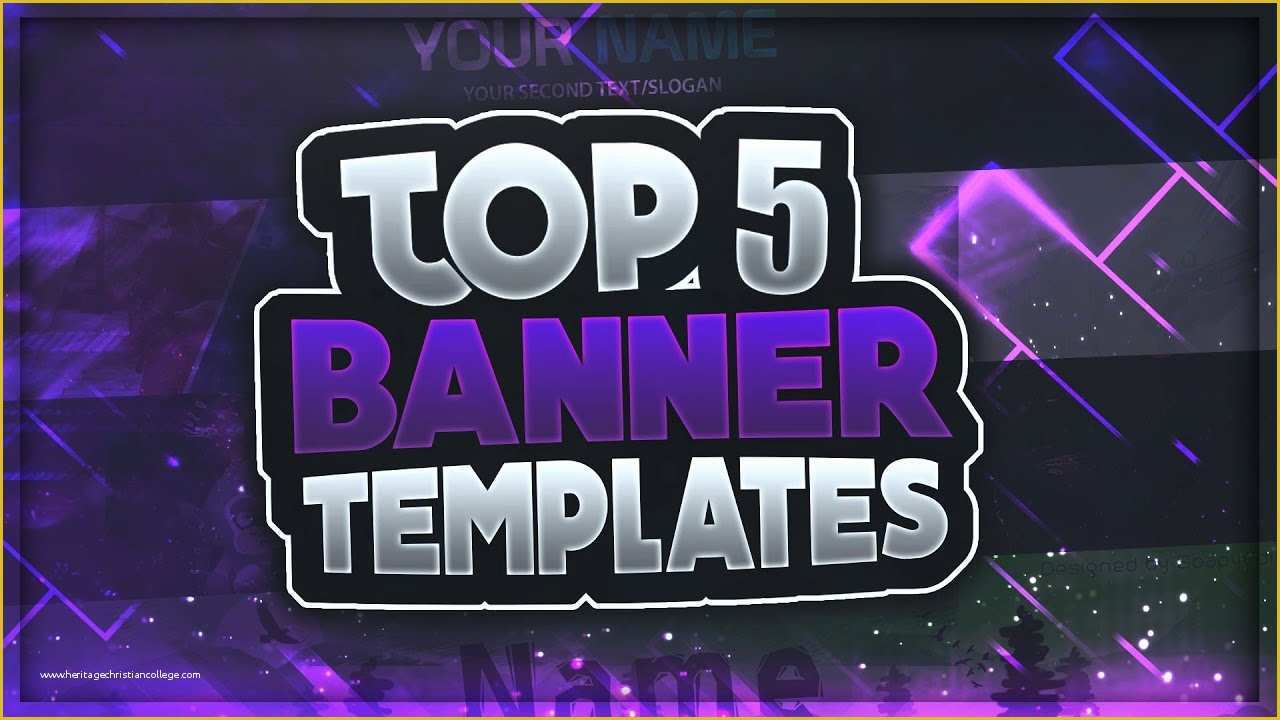 Free Youtube Banner Templates Download Of top 5 Free Banner Templates 1