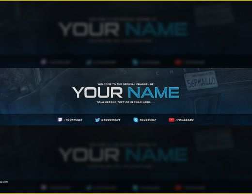 Free Youtube Banner Templates Of Free Gaming Banner Template Tutorial