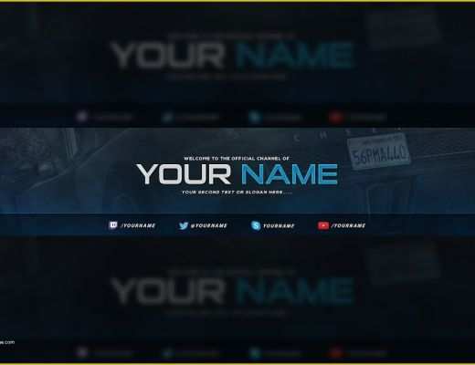 Free Youtube Banner Templates Of Free Gaming Banner Template Tutorial