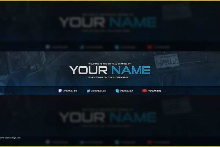 Free Youtube Banner Templates Of Free Gaming Banner Template Tutorial