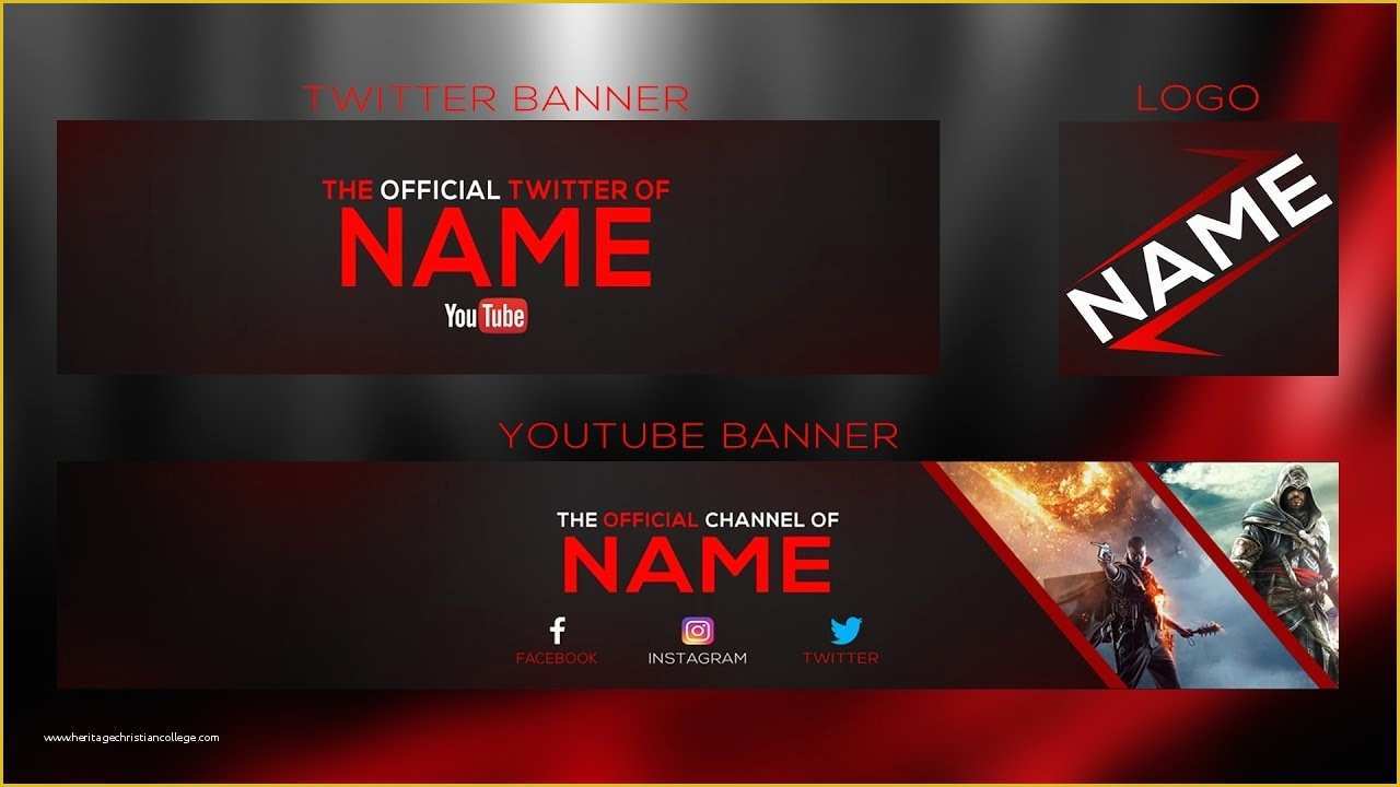 Free Youtube Banner Templates Of New 2017 Banner Template