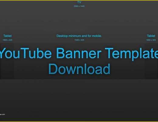 Free Youtube Channel Banner Template Of Blank Banner Template Download