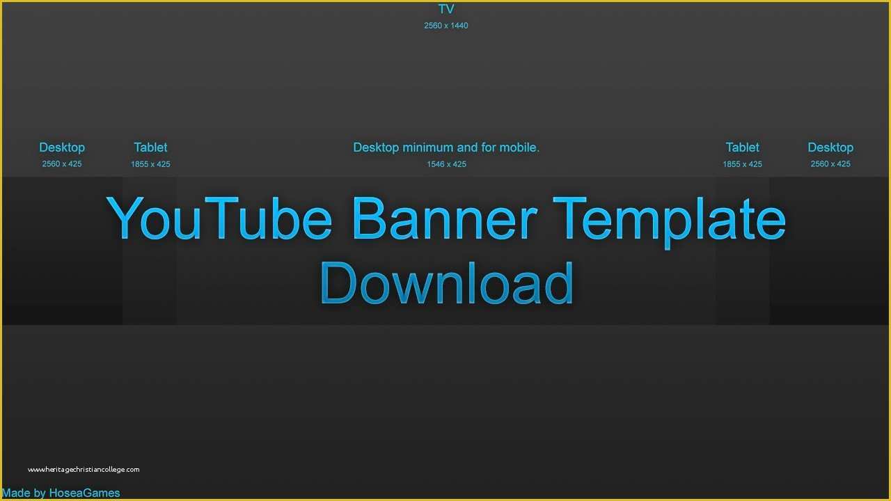 Free Youtube Channel Banner Template Of Blank Banner Template Download