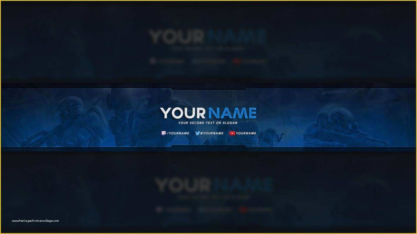 Free Youtube Channel Banner Template Of Free Youtube Banner