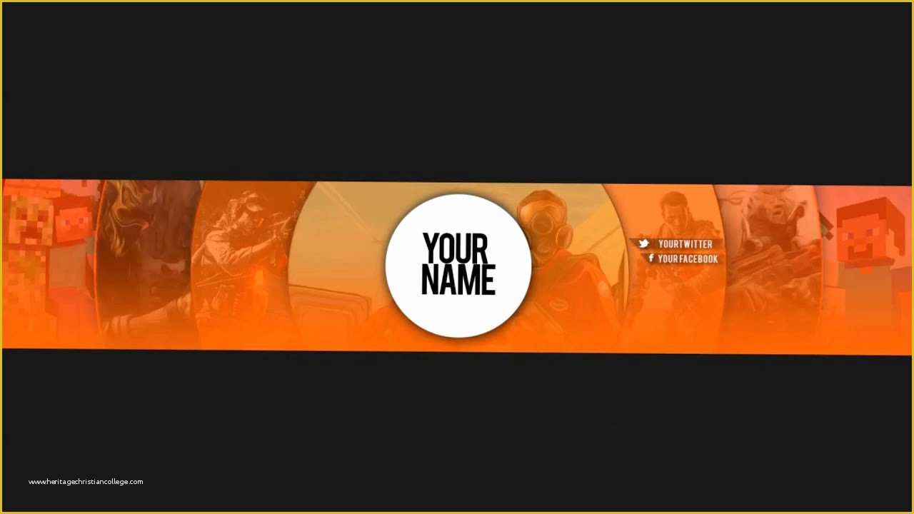 Free Youtube Channel Banner Template Of [skar] Youtube Channel Banner Template 1