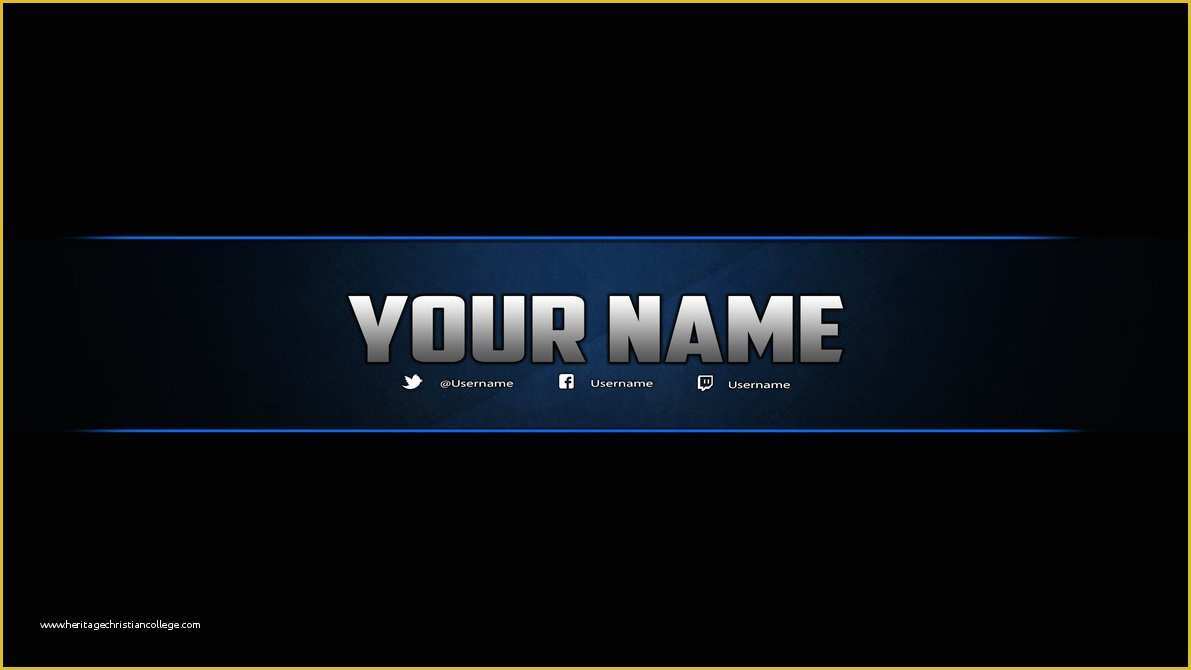 Free Youtube Channel Banner Template Of Youtube Banner Template