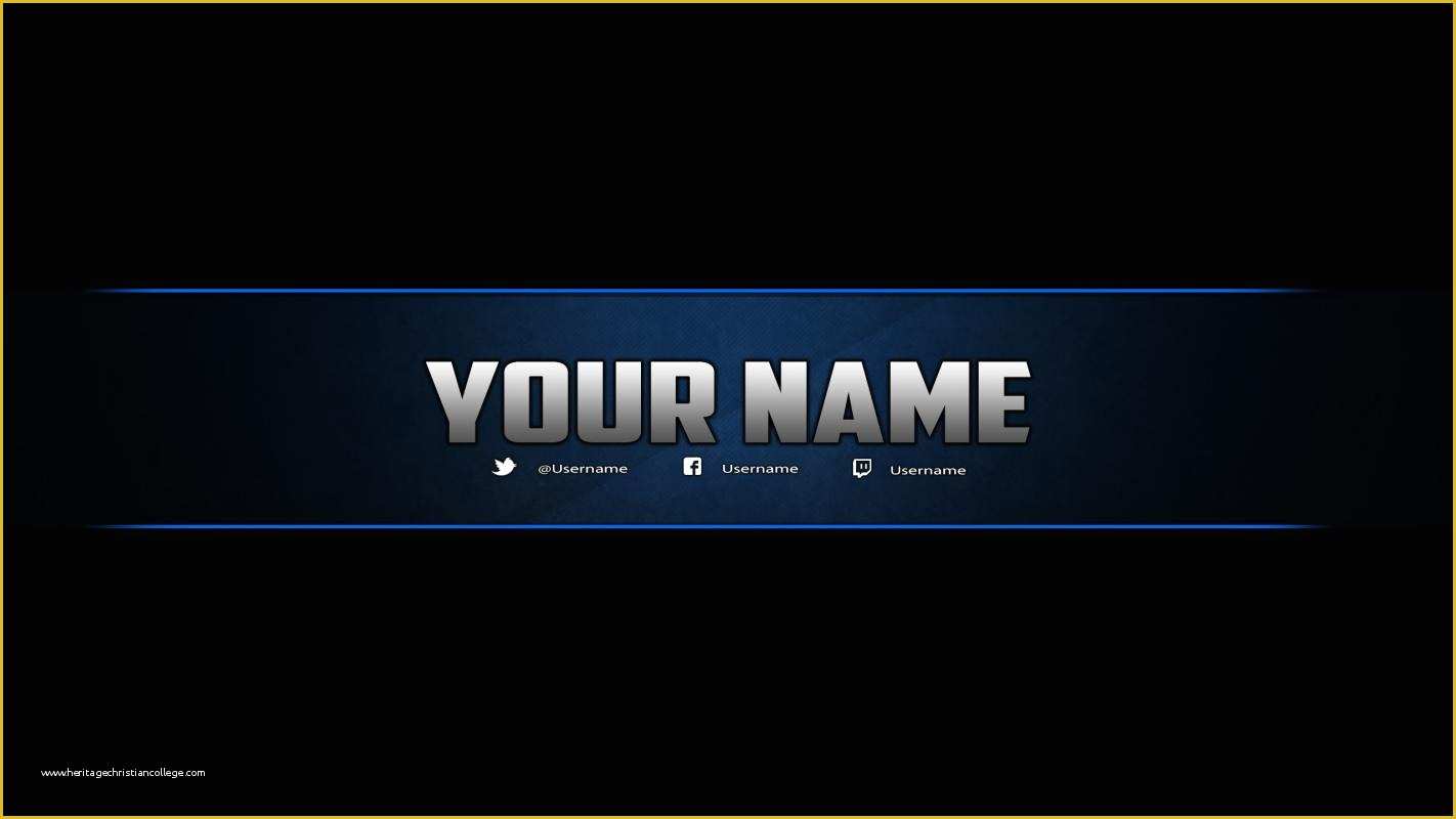 Free Youtube Channel Banner Template Of Youtube Banner Templates