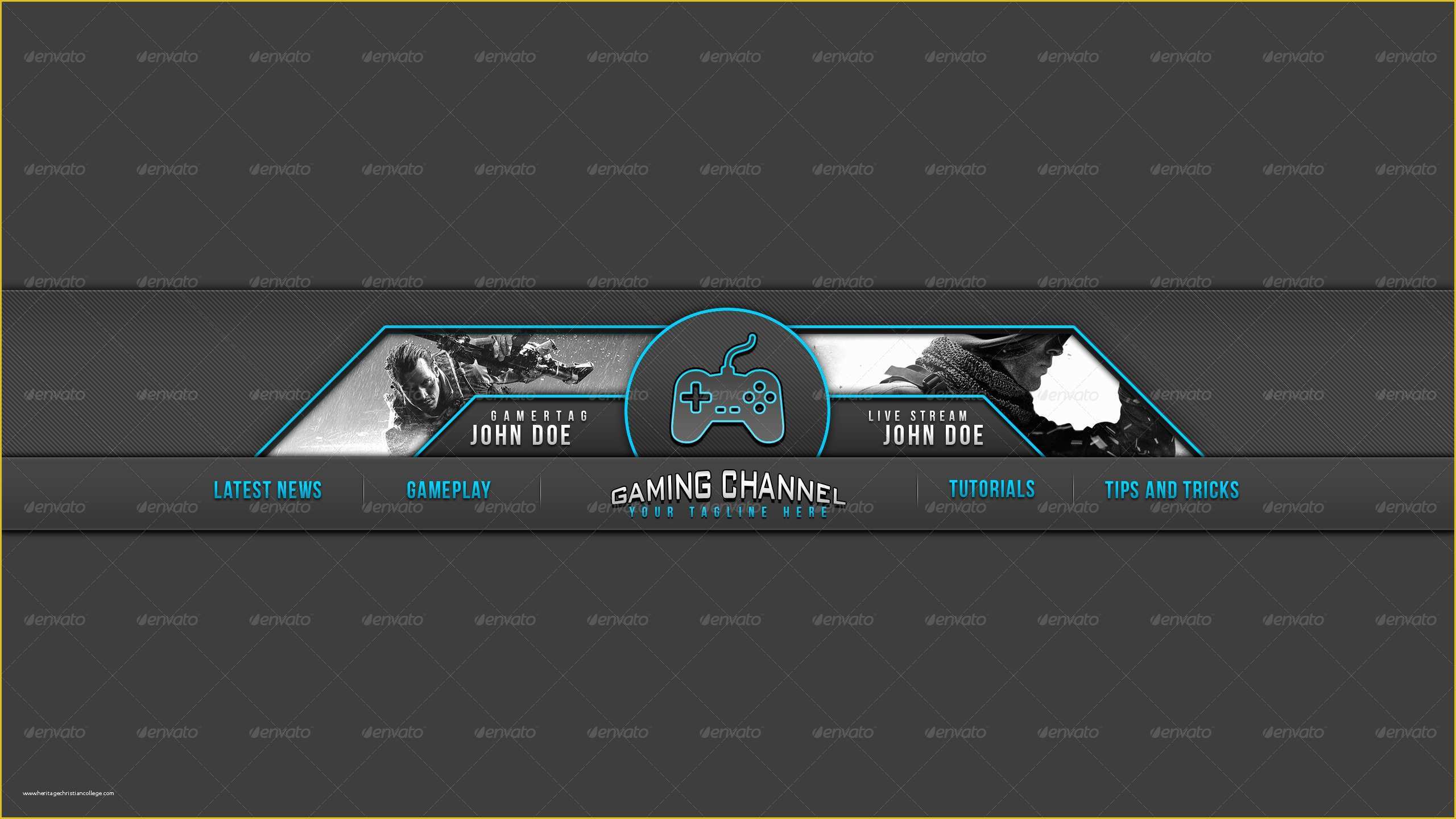 Free Youtube Gaming Banner Template Of 31 Premium & Free Psd Youtube Channel Banners for the Best