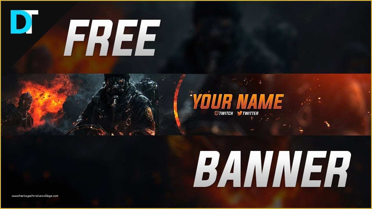 Free Youtube Gaming Banner Template Of Free Youtube Gaming Banner Template