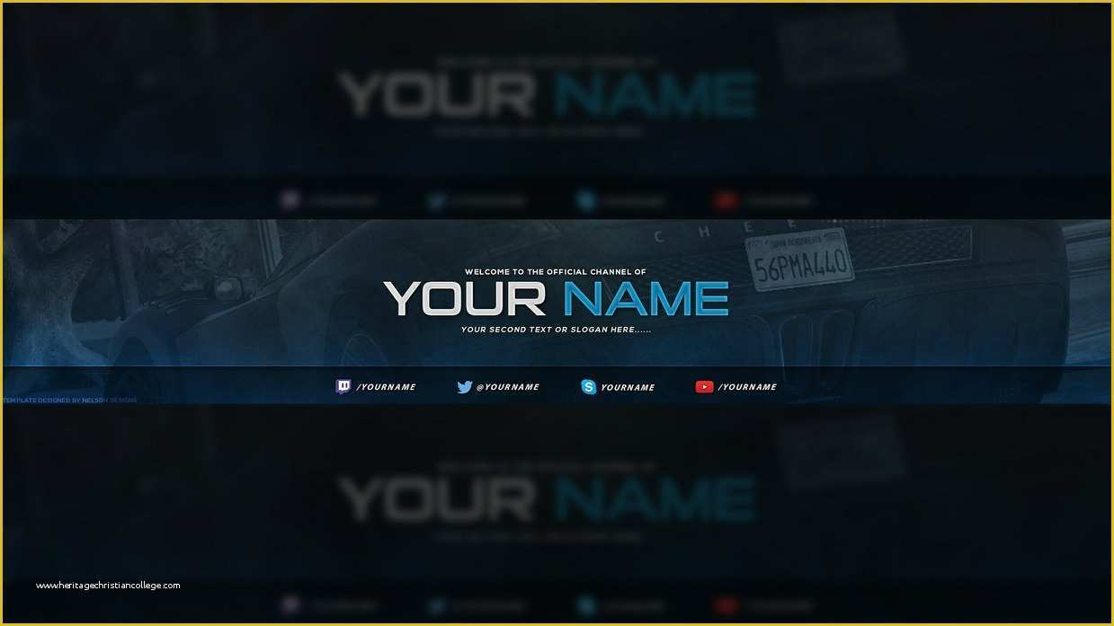 Free Youtube Gaming Banner Template Of Gaming Banner Template