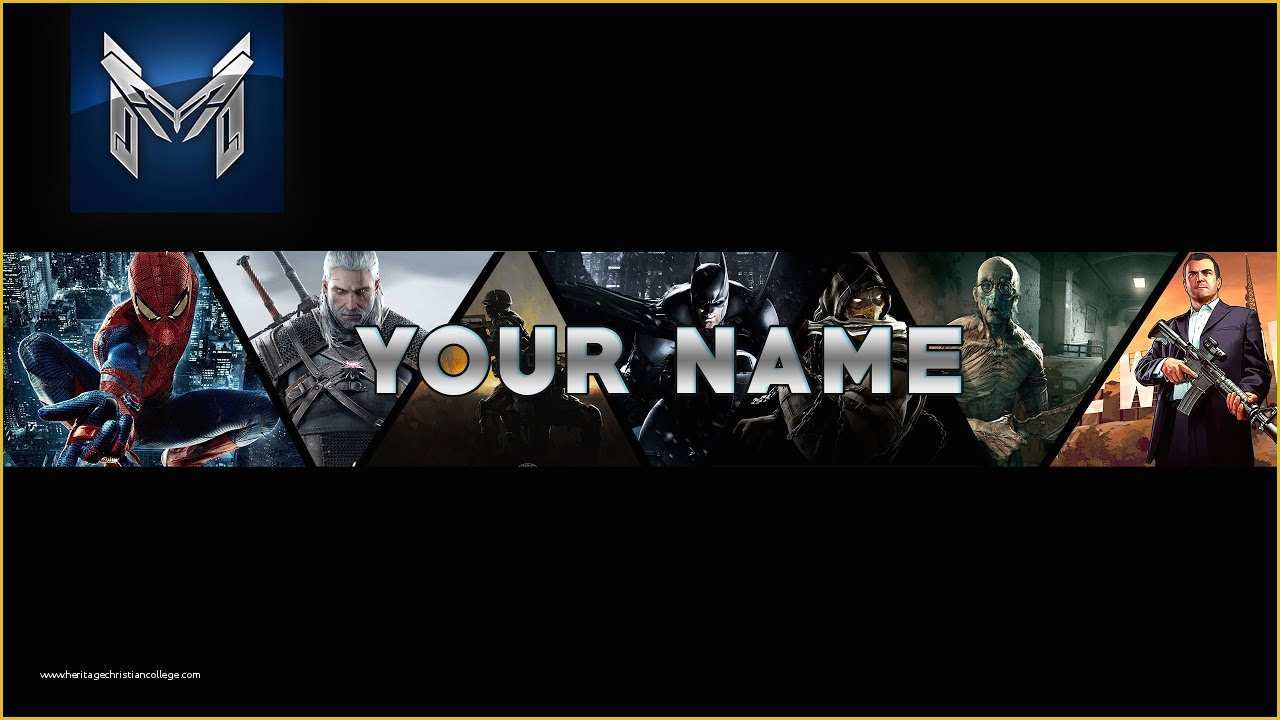 Free Youtube Gaming Banner Template Of Gaming Youtube Banner Template Free Downland