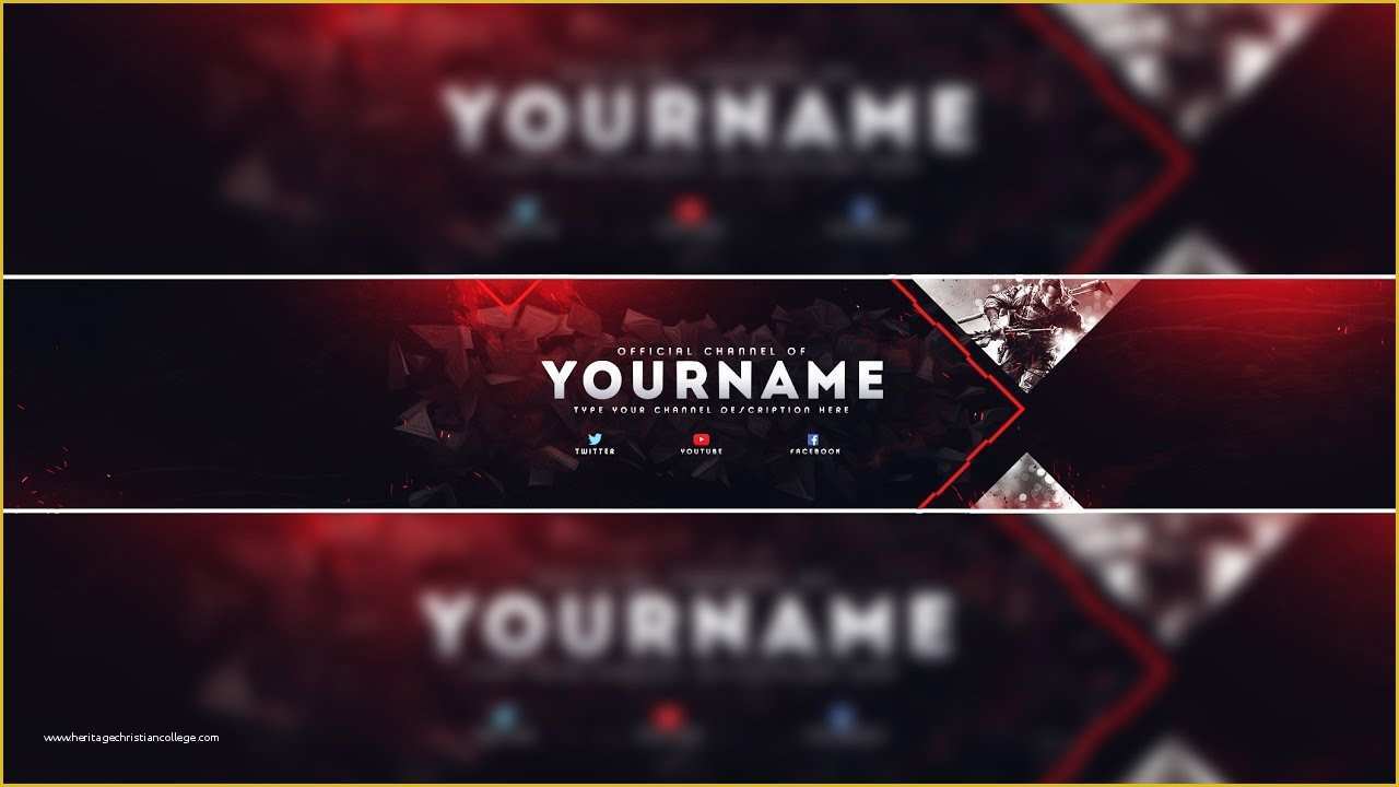 Free Youtube Gaming Banner Template Of Header Template Gaming Banner Template