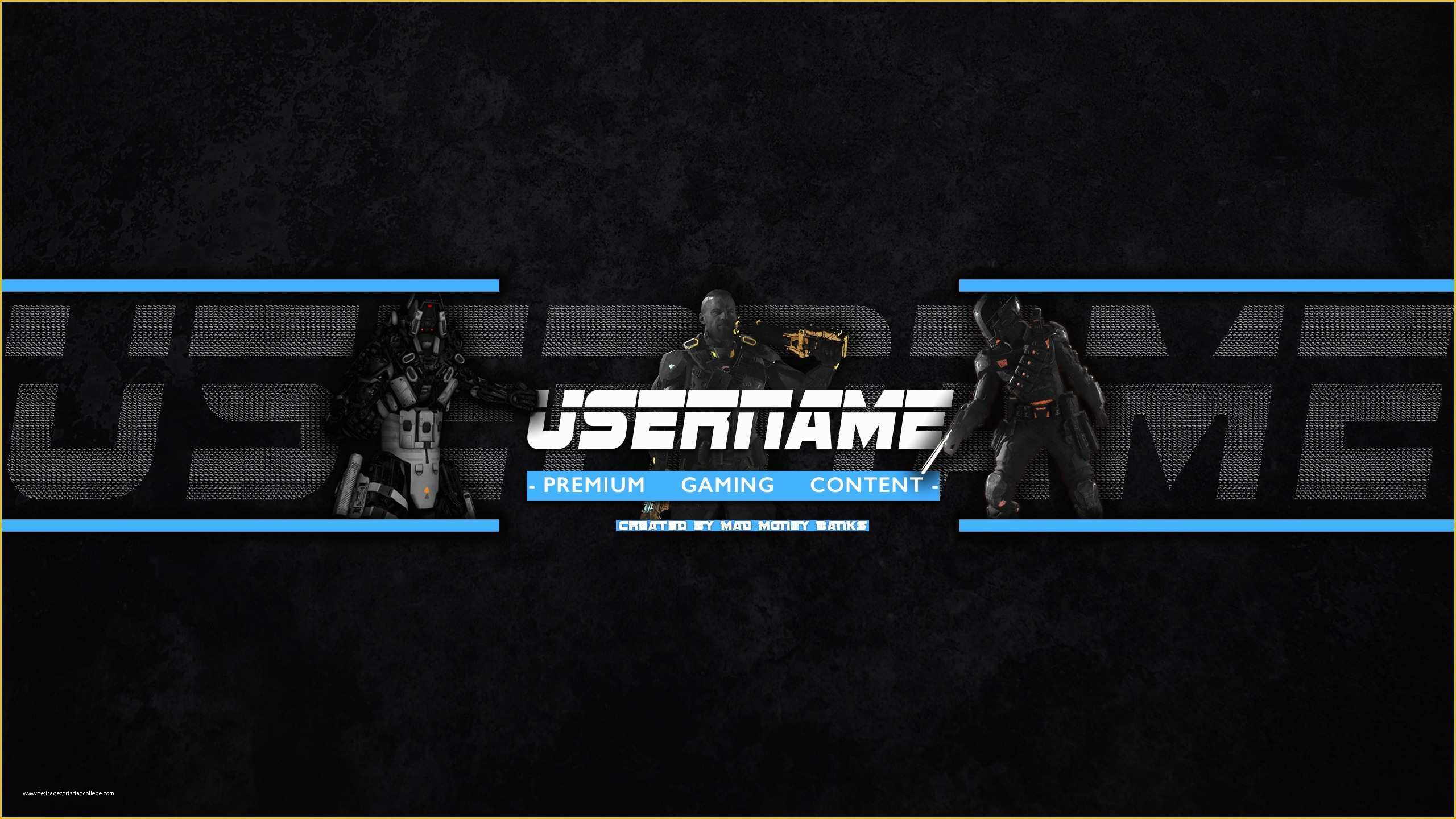 Free Youtube Gaming Banner Template Of Madmoneybanks