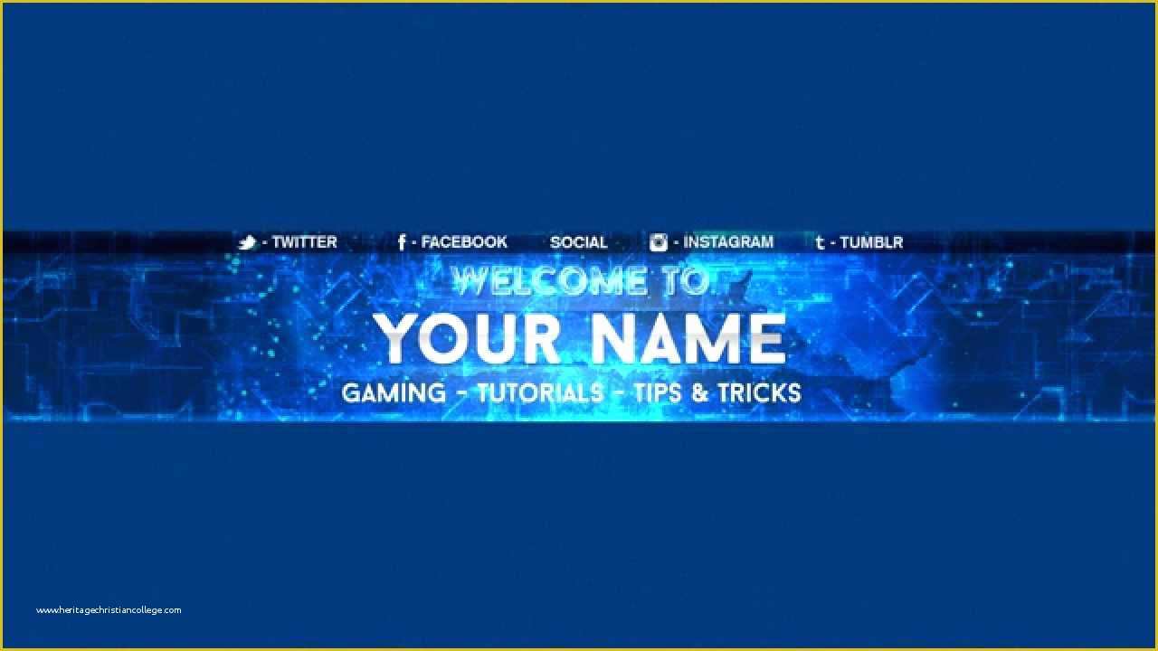 Free Youtube Gaming Banner Template Of What is A Youtube Banner Template