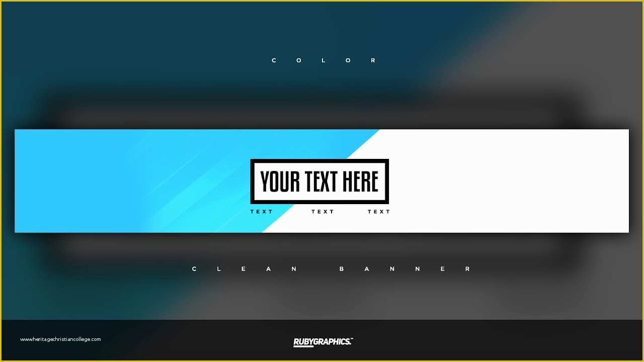 Free Youtube Header Template Of Free Gfx Free Shop Banner Template Clean 2d Custom