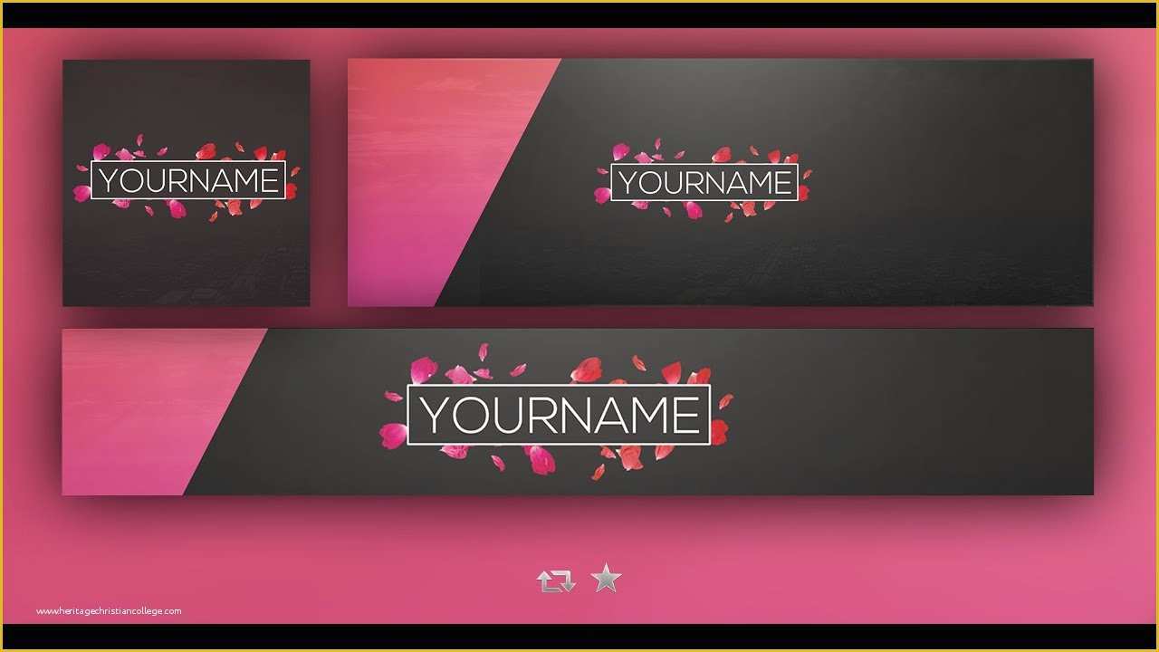 Free Youtube Header Template Of Free Gfx Template Clean Hipster Style Banner
