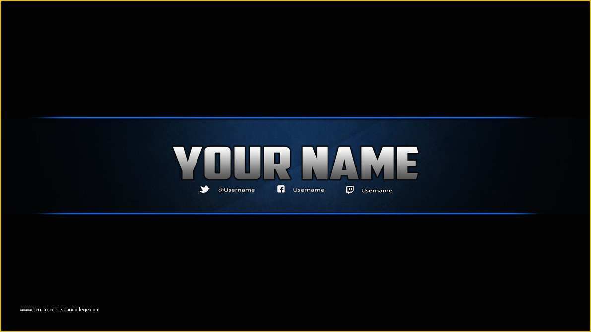 Free Youtube Header Template Of Youtube Banner Template
