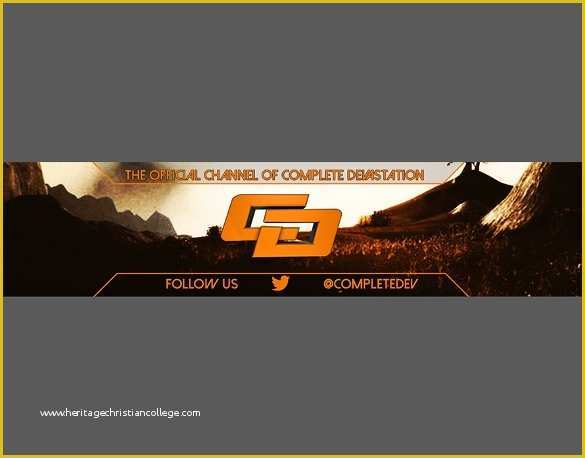 Free Youtube Header Template Of Youtube Header Template – 10 Free Psd Png Vector Eps