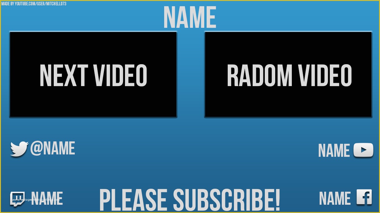 Free Youtube Templates Of Free Youtube Video End Card Templates &amp; tools the Easiest