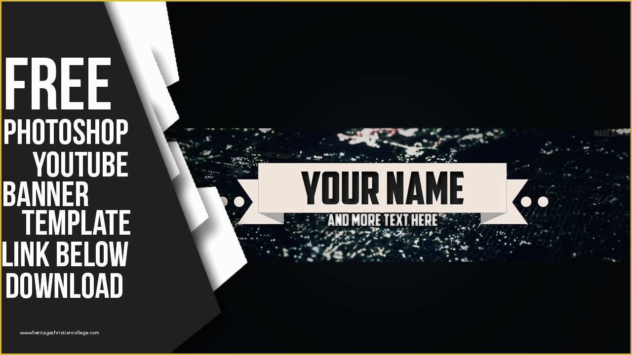 Free Youtube Templates Of [link Below][free]banner Psd Template 2014