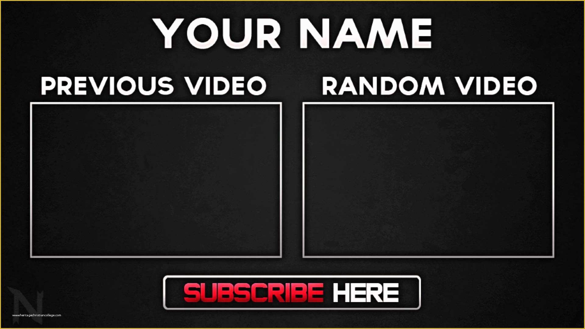 Free Youtube Templates Of Outro Template Maker