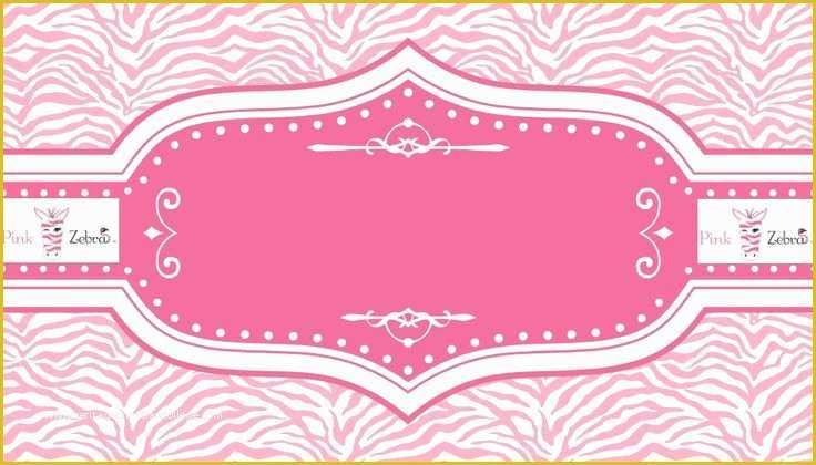 Free Zebra Business Card Template Of Free Pink Zebra Business Card Templates
