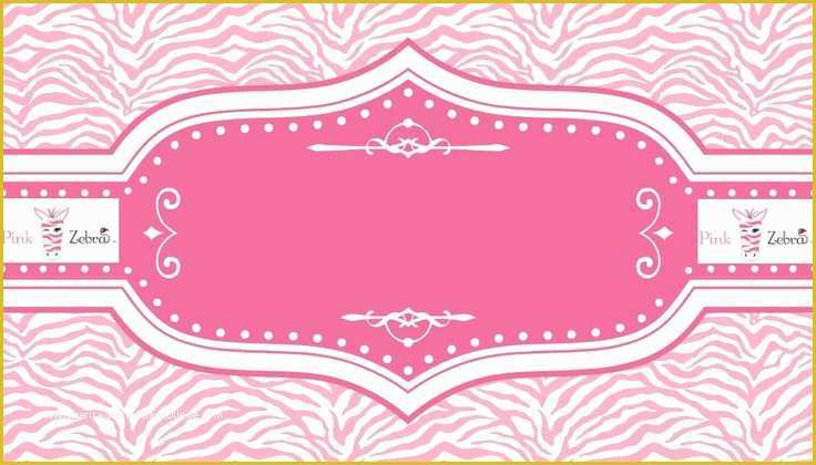 Free Zebra Business Card Template Of Free Pink Zebra Business Card Templates