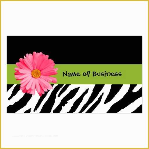 Free Zebra Business Card Template Of Pink Zebra Business Card Templates