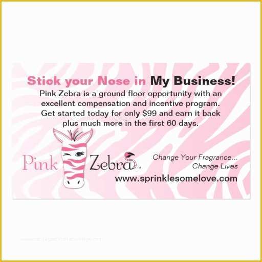 Free Zebra Business Card Template Of Pink Zebra Business Cards