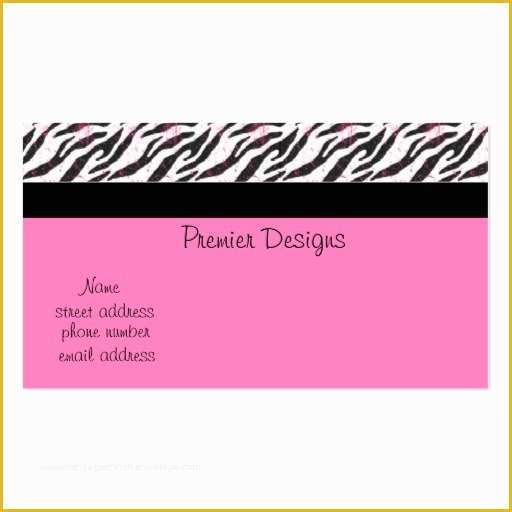Free Zebra Business Card Template Of Pink Zebra Double Sided Standard Business Cards Pack Of