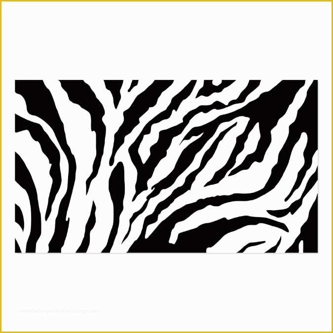 Free Zebra Business Card Template Of Zebra Print Business Card Template