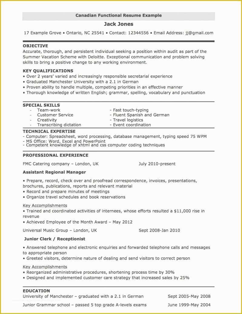 Functional Resume Template Free Download Of 41 Good Functional Resume Template 2018 Xb E