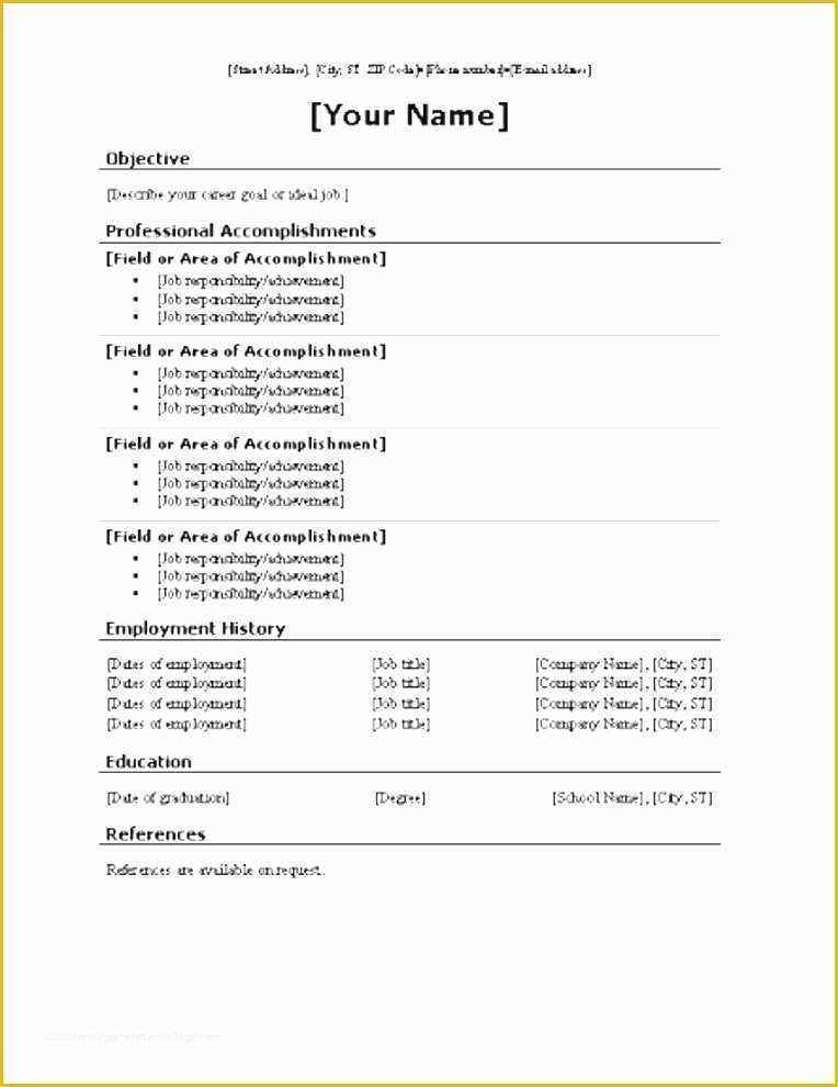 Functional Resume Template Free Download Of Functional Resume Template Word