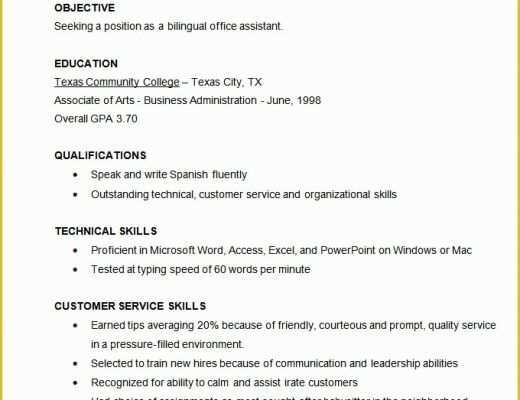 Functional Resume Template Free Download Of Microsoft Word Resume Template 49 Free Samples