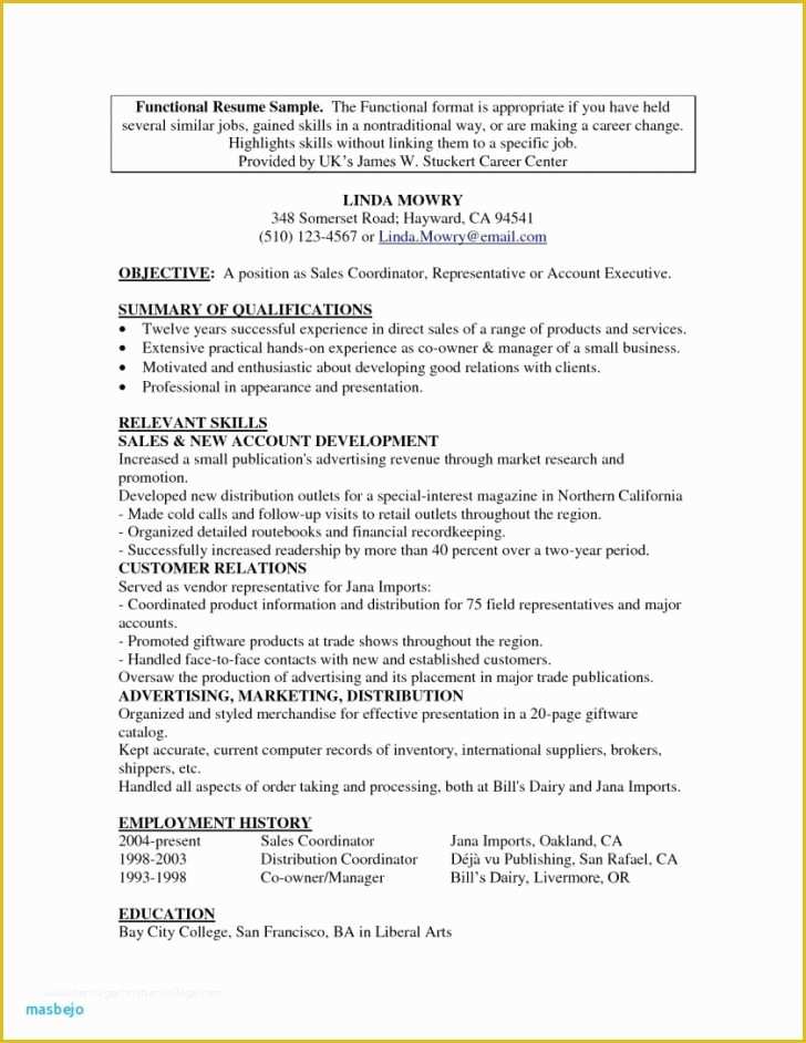Functional Resume Template Free Download Of Resume and Template Incredible Functional Resume format