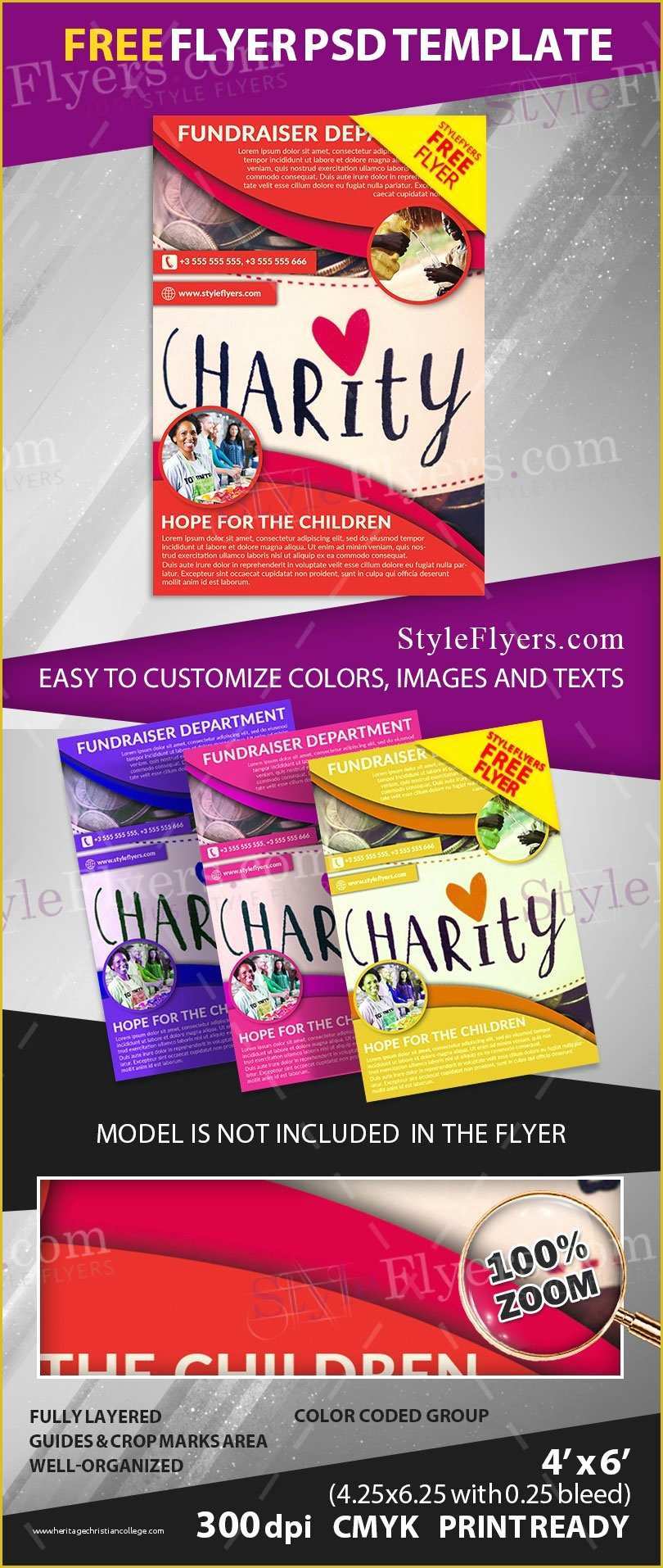 Fundraiser Flyer Template Free Of Fundraiser Free Psd Flyer Template Free Download