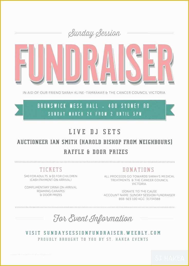 Fundraiser Template Free Of Fundraiser Flyer Templates Word Raffle Template Ideas