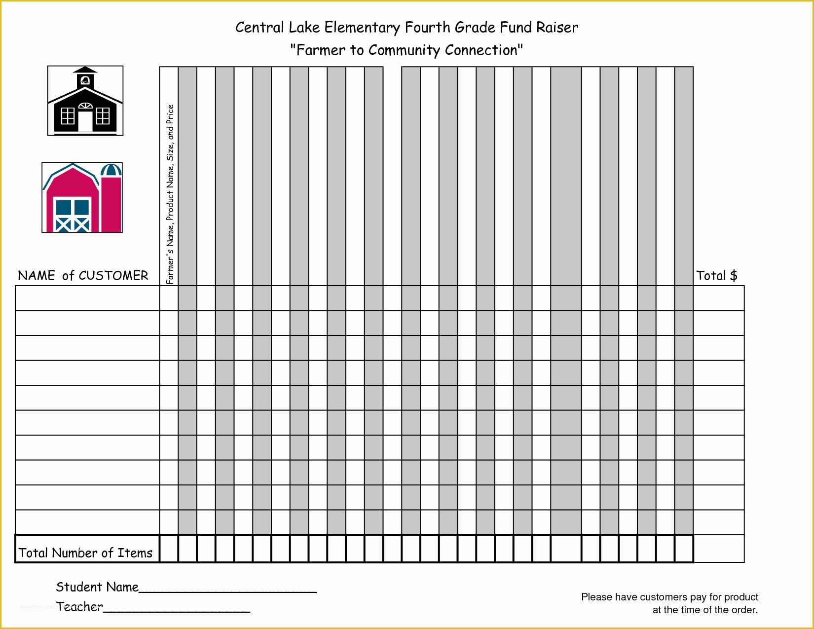 Fundraiser Template Free Of Fundraiser order form Template Fundraiser order form