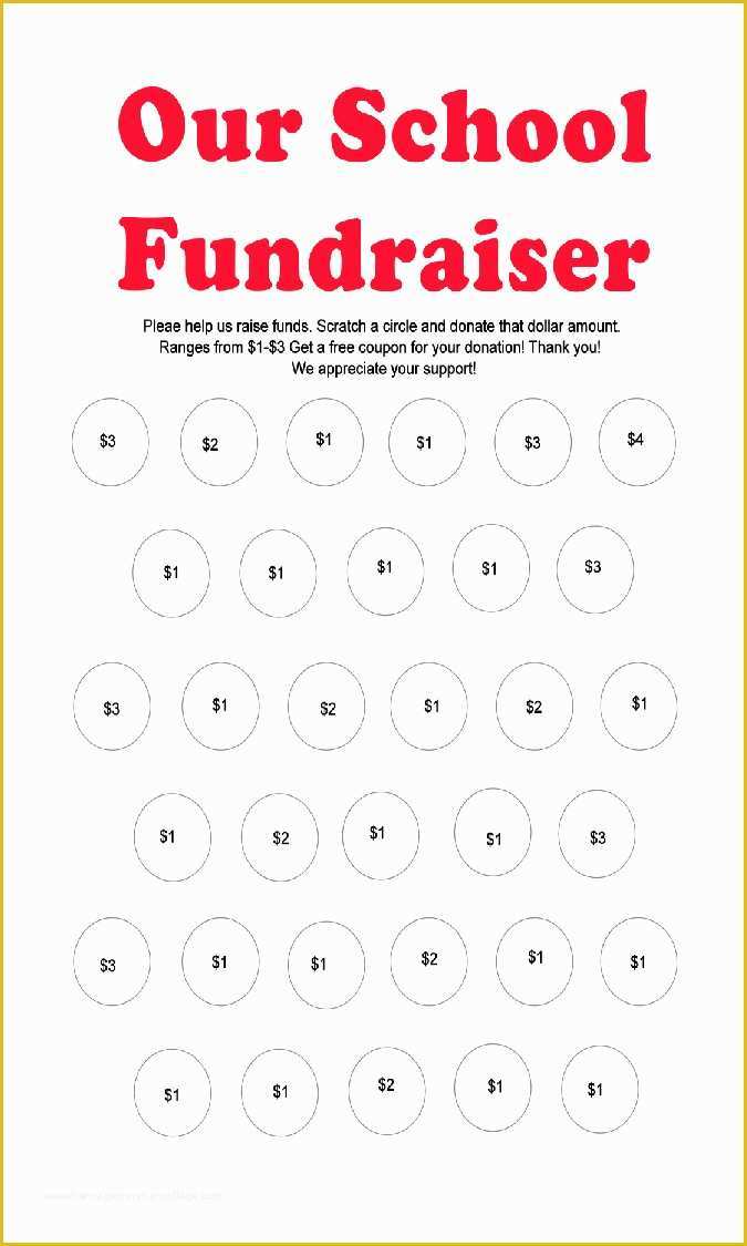 Fundraiser Template Free Of Templates for Scratch F Stickers
