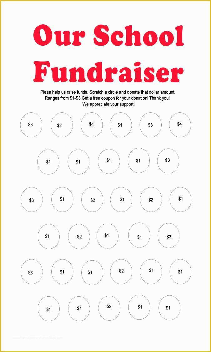 Fundraiser Template Free Of Templates for Scratch F Stickers